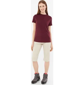 Dámské merino tričko Viking Salen vínová M