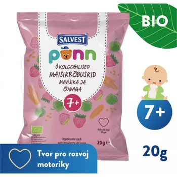 Slaná pochutina SALVEST Põnn BIO Jahodové křupky (20 g)