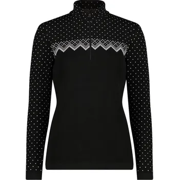 Dámská mikina Dámská funkční Mikina CMP Campagnolo Woman Sweat Knitted 7H96301-U901 Black 25/26