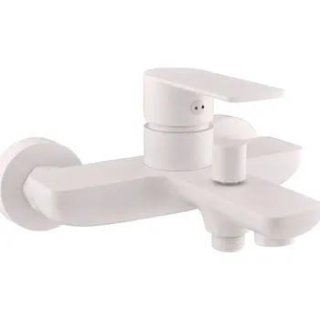 Vodovodní baterie Vltava Vodovodní baterie vanová, bez příslušenství, bílá matná VT454.5BMAT