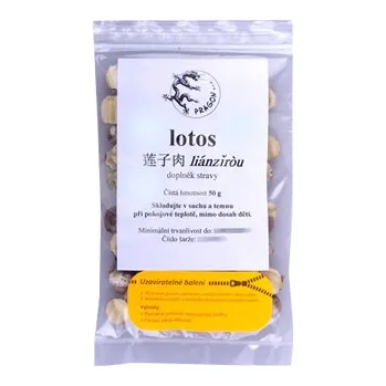 PRAGON Lotos, lianzi(rou), Nelumbinis semena - oříšky 50g