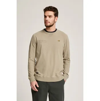 Pánská mikina MIKINA CAMEL ACTIVE SWEATSHIRT 1/1 ARM KHAKI