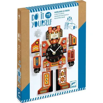 kreativní sada Djeco DIY Hodiny Robot