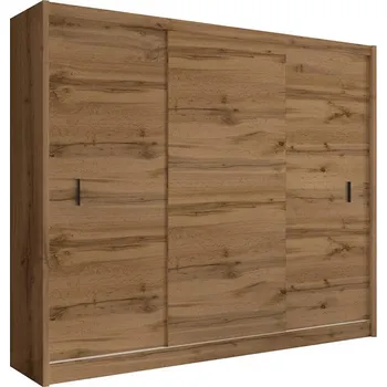Šatní skříň Šatní skříň s posuvnými dveřmi SAPHIRA 250x215 cm dub wotan