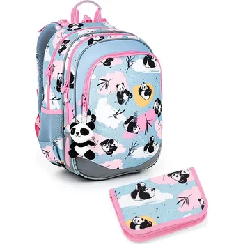 Školní batoh Malý set do školy Topgal ELLY, s pandami
