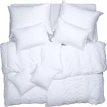 SCANquilt povlečení JERSEY UNI bílá 140 x 200/70 x 90 cm