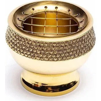 Aroma lampa Miska mosaz barva zlatá zdobená 5,5 cm výška cca 5,5 cm