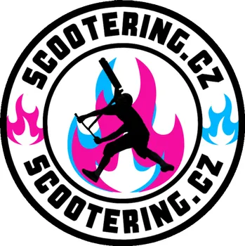 samolepka Samolepka SCOOTERING.cz | 45mm | 1ks | FIRE