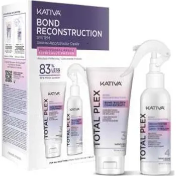Vlasová regenerace Kativa Bond Reconstruction System Total Plex - Vlasová kúra pro poškozené vlasy 130 ml
