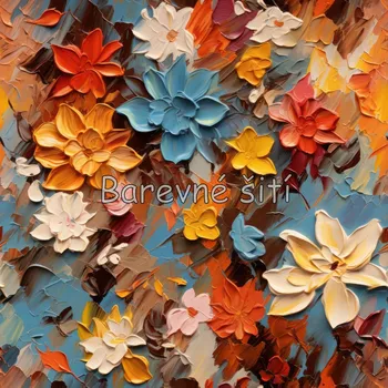 Úplet Podzimní květy tempera (E) (Top kvalitní úplet Bella digitisk)