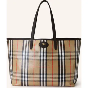 Kabelka Burberry Dámský Shopper Highlands Medium, béžová / černá /...