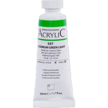 Vodová barva ShinHan Akrylová barva 50 ml Cadmium Green Light 597
