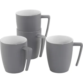 Kempingové nádobí Sada nádobí Outwell Gala 4 Person Mug Set - grey mist