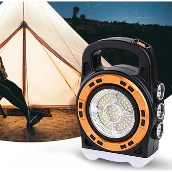 Svítilna Deminas Praktická solární LED baterka s powerbankou