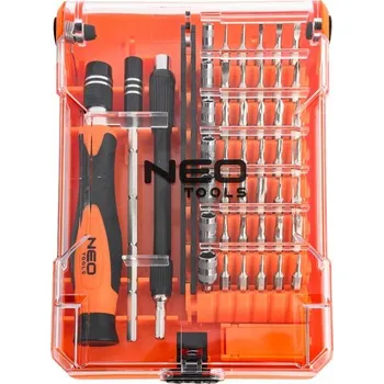 Bit NEO TOOLS Přesné šroubovací bity s rukojetí 45 ks