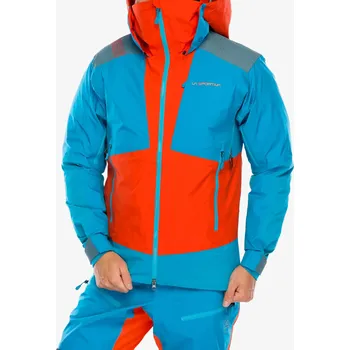 Pánská větrovka GORE TEX bunda La Sportiva Supercouloir GTX Pro Jkt - cherry tomato/tropic blue