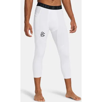 Pánské legíny Pánské legíny Under Armour UA Curry Brand 3/4 Lgs 1379828-100 Bílá MD