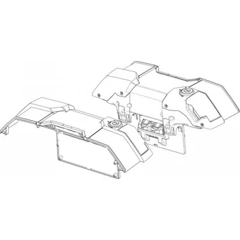 Motodoplněk SHAD Set - rámy D1B38EMR (Set frames SH38X.)