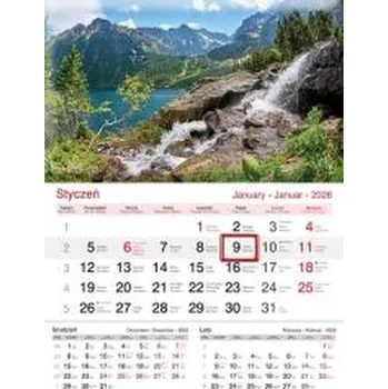 Kalendář Kalendarz 2026 ścienny jednodzielny Jezioro