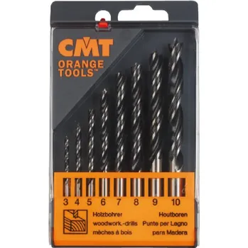 Příslušenství k vrtačce CMT Orange Tools CMT Sada vrtáků 8ks - D3-4-5-6-7-8-9-10, HSS