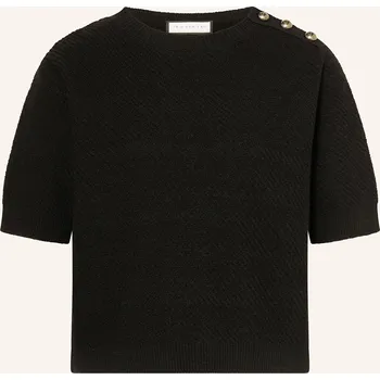 Dámský svetr Sem Per Lei Dámské Úpletové Tričko Z Buklé, černá, 42