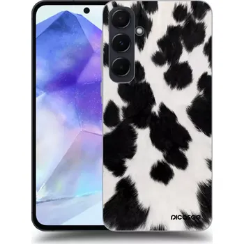 Pouzdro na mobilní telefon Picasee silikonový průhledný obal pro Samsung Galaxy A55 5G A556B - Black Moo