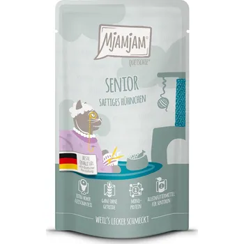Krmivo pro kočku MjAMjAM Quetschie Senior šťavnaté kuře 12x125 g