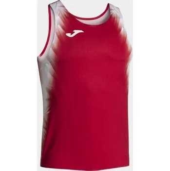 Dívčí tričko Pánské/Chlapecké sportovní tílko JOMA ELITE XI TANK TOP RED WHITE Velikost: S, Barva: RED-WHITE