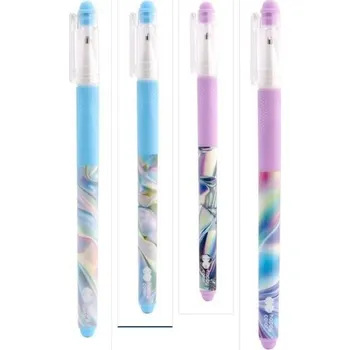 Długopis wymazywalny ścieralny HOLO WAVE z gripem 0,5mm niebieski 1szt\n (40szt/disp)