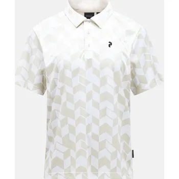 Pánská košile POLOKOŠILE PEAK PERFORMANCE M GRAPHIC SS POLO SANDFOG