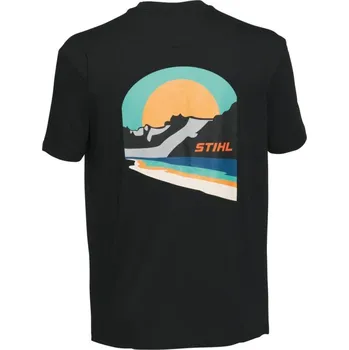 Pánské tričko STIHL Tričko SUNSET BLACK XXL