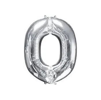 Balónek Balon Litera "O" 81cm srebrny