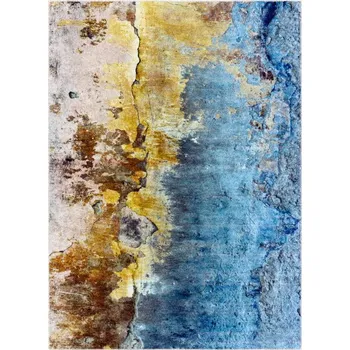 Koberec Koberec MIRO 51709.803 abstraktní, modrý / zlatý