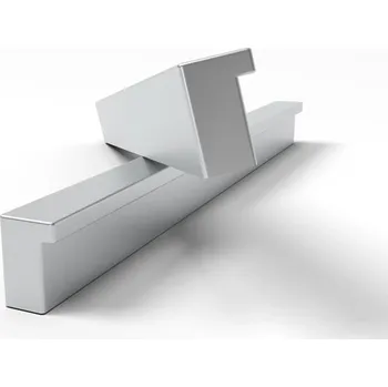 Nábytkové kování Nábytková úchytka Omega, stříbrná plastová