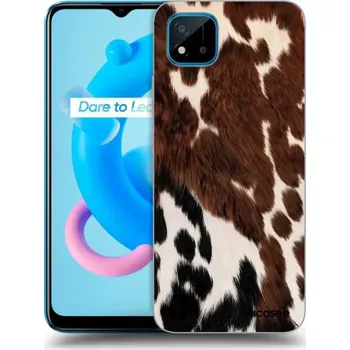 Pouzdro na mobilní telefon Picasee silikonový černý obal pro Realme C11 (2021) - Rust