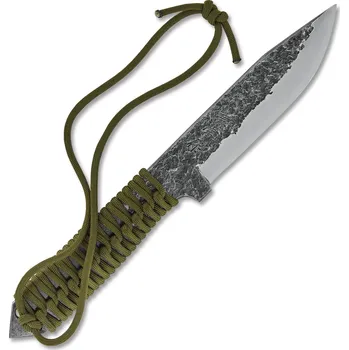 Kanetsune Seki - Kitasho Co., Ltd. Japonský bojový pevný nůž Kanetsune Seki Karasu Blue Steel, paracord