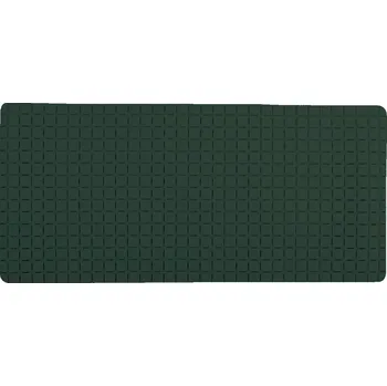 Protiskluzová podložka MSV protiskluzová podložka do vany QUADRO Premium, tmavě zelená, SBS kaučuk, 36 x 76 cm