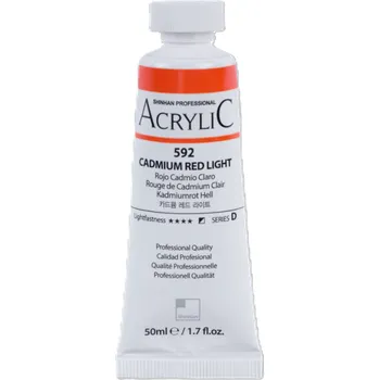 Vodová barva ShinHan Akrylová barva 50 ml Cadmium Red Light 592
