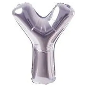 Balónek Balon Litera "Y" 81cm srebrny