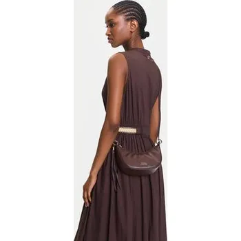 Kabelka Kabelka Tommy Hilfiger Moon Leather Mini Crossover AW0AW17466 Hnědá OS