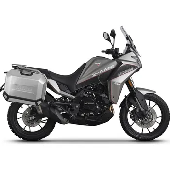 Zavazadlo na motocykl SHAD Kompletní sada bočních hliníkových kufrů TERRA, 36/36 litrový boční kufry, včetně montážní sady SHAD Moto Morini X-Cape 649