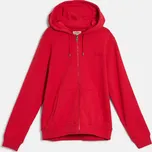 MIKINA WOOLRICH LIGHT FLEECE FULL-ZIP HOODIE BARBADOS CHERRY