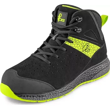 Pracovní obuv CANIS CXS FIBELINE MALIFERA S3S kotníková obuv černá/zelená - 45