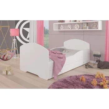 Postel ADRK Postel PEPE, CH-Pep-W-140-E350, 140x70 cm se zásuvkou a matrací, bílá