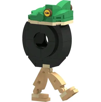 Díl pro stavebnice Brainrot Slim Il Rana Frog Pneu stavebnice - 135 ks