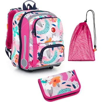 Školní batoh Střední set do školy Topgal BEBE, S kytkami