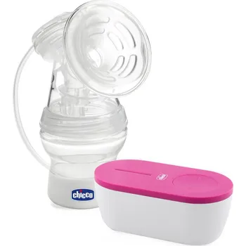 Odsávačka mléka Chicco Odsávačka mateřského mléka elektrická přenosná Travel Pink USB