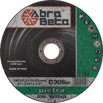 Řezný kotouč Abra Beta Kotouč řezný na kámen rovný, 150X2,5, Ř/R