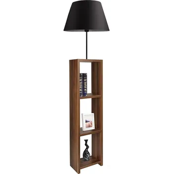 Lampička Stojací lampa AYD 1xE27/40W/230V hnědá/černá