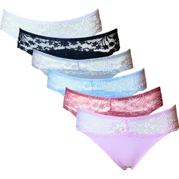 Kalhotky SET 6ks - Krajkové kalhotky 4209 Velikost: XXL